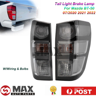 Pair Smoked LED Rear Tail Light Brake Lamp For Mazda BT-50 07/2020 2021 2022