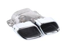 Gloss Black Rear Diffuser w/ Silver Exhaust Tips for Mercedes C207 E250 E400 E500 E550 Coupe AMG 2014-2017