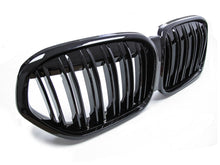 Gloss Black Dual Slats Front Kidney Grille Grill for BMW X1 F48 LCI 2020-2022 fg118