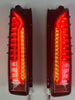 Smoke Black LED Tail Lights Rear Lamps w/ Sequential Turn Signal fit for Toyota Hiace H200 2005-2018