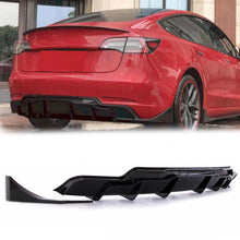 3PCS Glossy Black Rear Bumper Diffuser for Tesla Model 3 2017-2022 di139