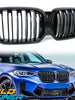 Gloss Black Front Kidney Grille for BMW X3 G01 X4 G02 w/o Camera 2022-2023 fg258