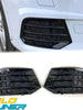 Black Front Fog Light Grille Cover for Audi Q3 Non-Sline 2016-2018