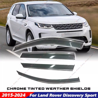 Chrome Tinted Weather Shields for Land Rover Discovery Sport 2015+ Weathershield