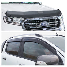 Bonnet Protector & Window Visors Weather Shield for Ford Ranger PX XLT 2015-2022