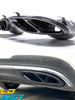 Black Exhaust Pipe Muffler Tips for Mercedes W212 W205 C207 W166 W253 et33