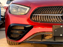 Black Fog Light Grille Bezels Air Vent Cover for Mercedes W213 S213 A238 C238 AMG Line Facelift 2021-2023 pz99