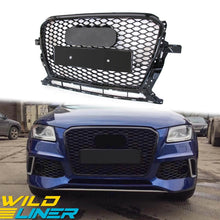 Gloss Black Honeycomb Front Grille Grill for 13-17 Audi Q5 Non-Sline fg205