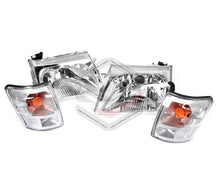 Set of 4 Pcs Headlight + Corner Lamp For Toyota Hilux Ute SR5 4WD 2001-2005