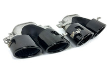 Gloss Black Exhaust Muffler Tips for Mercedes C118 CLA35 W177 A35 GLA35 GLB35 AMG
