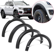 4pcs Slim Fender Flares Matte Black Guard For Ford Ranger PX3 MK3 2019-2022 Wildtrak Dual Cap