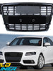 Gloss Black S4 Style Front Bumper Grille For Audi A4 S4 B8 2009–2012