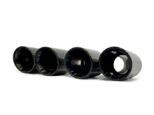 60mm Black Dual Exhaust Tips Muffler Pipes Universal