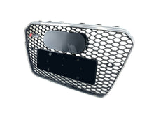 Honeycomb Front Bumper Grille for Audi A5 B8.5 S5 2013-2016 ( Chrome Frame + Black Honeycomb)