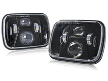Pair 7x6 5x7 LED Headlight Hi/Lo Beam With DRL For Toyota LandCruiser 75 78 79 Hilux LN106 H6054