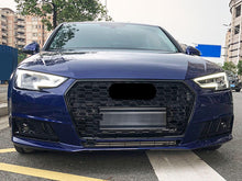 RS4 Style Honeycomb Front Bumper Grille For Audi A4 S4 B9 2017–2019