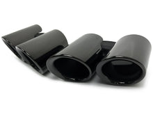 Gloss Black Exhaust Tips Tailpipe For 2017-2022 Porsche Panamera 971 et158