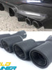 Matte Carbon M550i Dual Exhaust Tips for BMW G30 G31 5 Series M-Sport 2017+