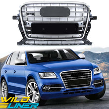 SQ5 Style Chrome Front Grille Grill For Audi Q5 2013-2017 fg210