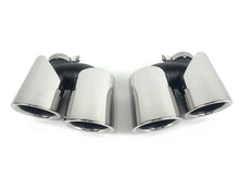 Black/Chrome Exhaust Tips for 2014-2018 Porsche Macan Base 2.0L et87