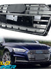 Chrome S5 Style Front Bumper Grille For Audi A5 S5 B9 2017–2019