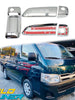 3pcs Chrome Door Handle Covers For Toyota Hiace Commuter VAN 2005-2018