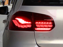 Pair Smoked/Red LED Tail Lights For VW Golf 6 MK6 2009-2013 w/Sequential