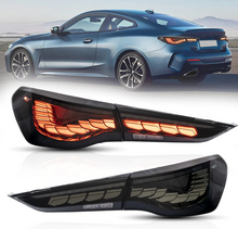 Smoked / Red LED Tail lights Rear Lamps Assembly For BMW 4 Series G22 G23 G26 M4 G82 G83 2021-2024