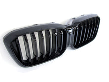 For 2022+ BMW X3 G01 X4 G04 Glossy Black Front Kidney Grille Grill w/o Camera