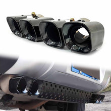 Kahn Style Black Quad Exhaust Tips Land Rover Defender 90/110 2.0 3.0