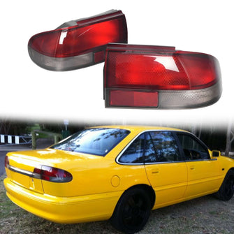 Pair Tail Lights Clear For Holden Commodore VR VS 1993-1997 Sedan