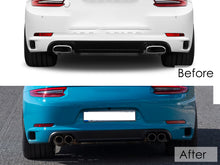 Exhaust Tips Black for Porsche 911 Carrera 991.2 NON-PSE 2017 2018 2019