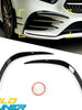 Gloss Black Front Bumper Canard Fog Light Trim For Mercedes W177 A35 AMG 2019-2025