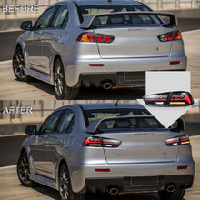 Smoked LED Tail Lights For LANCER 2008-2021 Startup Animation W/Sequential