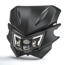 Black LED Headlight Hi/Lo Lamp Kit For Kawasaki KLR KLX 125 140 250 300 450 650