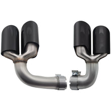 Chrome/Black Exhaust Muffler Tips for Porsch Cayenne E-Hybrid 9Y0 9Y3 2019-2024