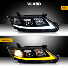 Pair LED Headlights Projector Sequential For Toyota Camry Sedan Hybrid 2010-2011