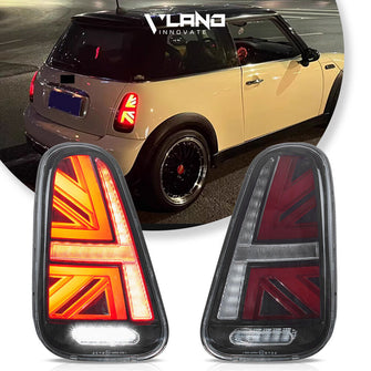 Pair For Mini Cooper R50 R52 R53 2001-2006 LED Tail Lights W/Sequential