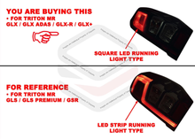 Pair LH+RH Tail Light Rear Lamp LED For Mitsubishi Triton MR 2018-2023 GLX