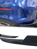 Gloss Black Rear Bumper Splitters Side Canards for Mercedes W205 C205 Coupe C300 C43 AMG 2015-2021