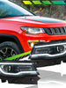 Fit For 2017-2021 Jeep Compass Black LED Headlight Upgrade LH+RH