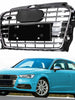 Chrome S3 Style Front Grille For Audi A3 S3 8V 2014–2016 Front Bumper Grill