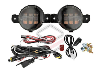 Pair LED Fog Light Driving Lamp Kit For Nissan Navara D23 NP300 Ute 2015-2021