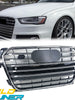 Chrome S4 Style Front Bumper Grille For Audi A4 S4 B8.5 2013–2016 Replacement