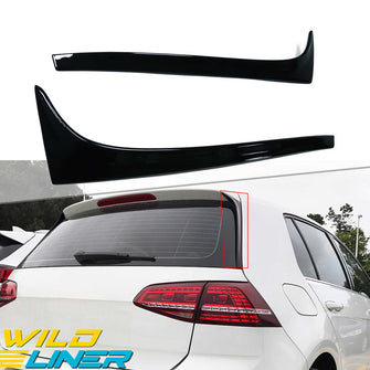 Glossy Black Rear Side Window Spoiler For VW Golf 7 MK7 MK 7.5 TSI TDI 2014-2020 vw121