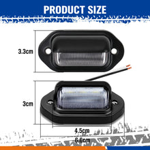 2PCS 3 LED License Number Plate Light Lamps for Truck SUV Trailer Lorry 12-30V