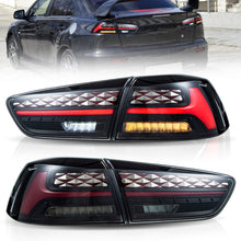 Smoked LED Tail Lights For LANCER 2008-2021 Startup Animation W/Sequential