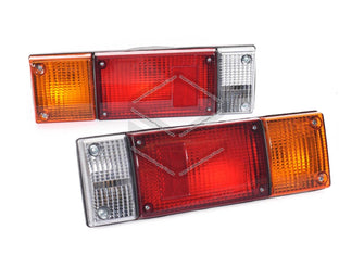 Pair LH+RH Tail Light Lamp For Nissan Navara D21 D22 D40 D23 NP300 Tray Cab