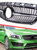 Black Diamond Front Grill for Mercedes W176 2016 2017 2019 LCI w/o Camera