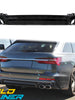 Rear Diffuser W/ Black Exhaust Tips For Audi A6 C8 S6 S-Line 2019-2023 di162